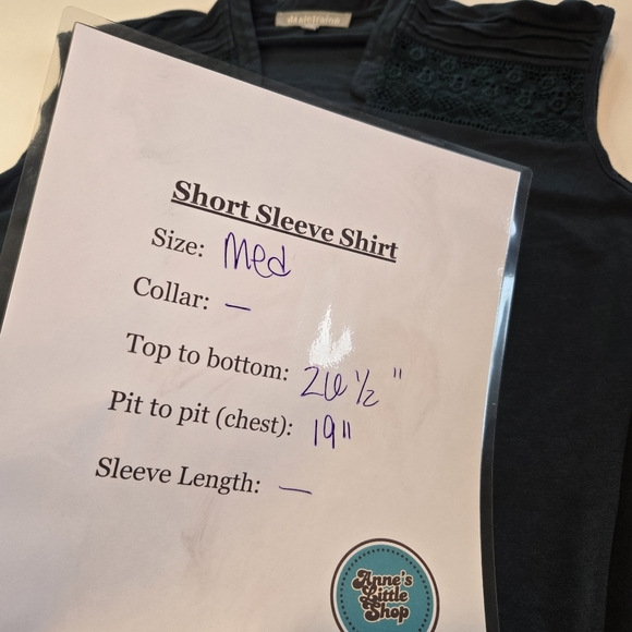 Daniel‎ Rainn Emerald Green Top With Crochet Chest Detail - Picture 7 of 7